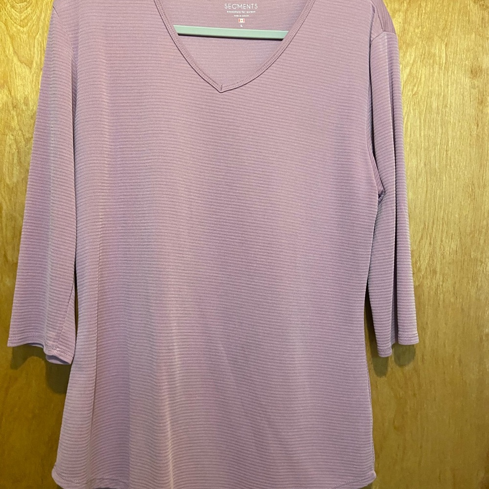 Purple Fitted 3/4 Sleeve Tunic